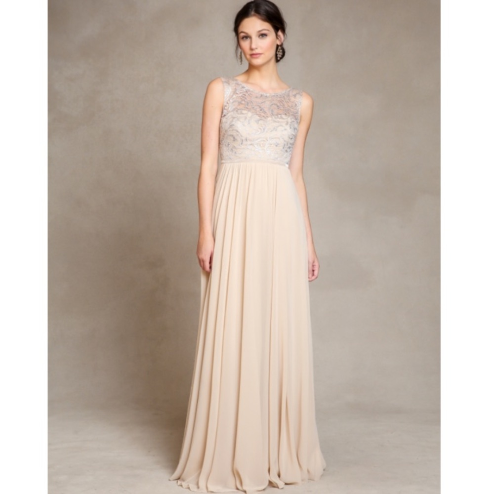 Jenny Yoo neutral bridesmaid dress